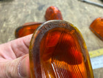 Anthes AFO- 666 Marker Light Glass Lens Amber Internation Truck Tractor Vtg NOS