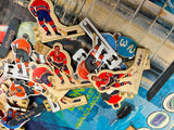 vtg 1971 Caleco Stanly Cup Hockey Table Canadians Flyers complete