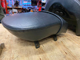 Victory Kingpin Motorcycle OEM factory Black Leather sissy passenger driver seat