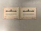 VTG Lot of 2 1964 John F Kennedy Trading Cards