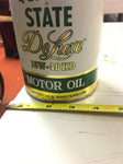 Vtg Card Board Motor Oil Can Quaker State Deluxe Full Collectible Classic Car Tr