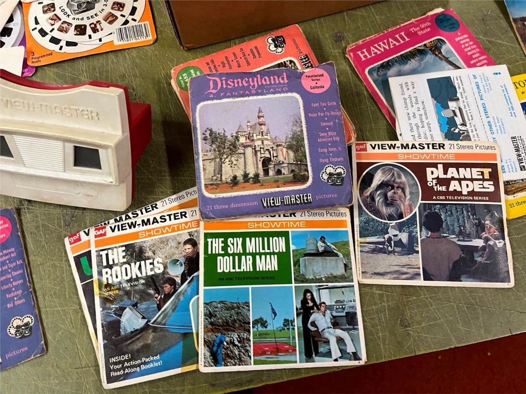 VTG 1960s Gaf Viewmaster Giant Lot 30+ Reels Disney Geopgraphy