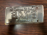 VTG 1976 Land of Lincoln Illinois Motorcycle License Plate 6746