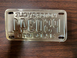 VTG original 1976 Iowa State Motorcycle License Plate PS0341
