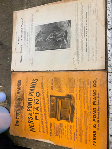 Vintage 1903 Youths Companion Magazine Advertising Plows Bicycles Machine Press