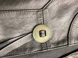 XXL OEM Harley Leather Vest Conchos lace Chain Biker Liner Factory 90's Vtg