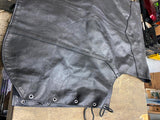 XXL OEM Harley Leather Vest Conchos lace Chain Biker Liner Factory 90's Vtg