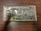 VTG 1974 Land of Lincoln Illinois Motorcycle License Plate 14546
