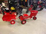 Vtg Murray Trac Turbo Drive Chain Pedal Car Tractor Dump Trailer Restored 1960's