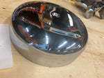 7" Air Cleaner linkert Harley Late Panhead Flathead Chrome Cover Plain Center ho