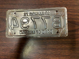 VTG 1975 Land of Lincoln Illinois Motorcycle License Plate B7794