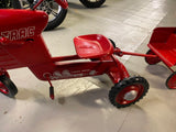 Vtg Murray Trac Turbo Drive Chain Pedal Car Tractor Dump Trailer Restored 1960's