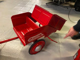 Vtg Murray Trac Turbo Drive Chain Pedal Car Tractor Dump Trailer Restored 1960's