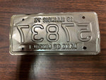 VTG 1975 Land of Lincoln Illinois Motorcycle License Plate 57837