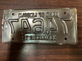 VTG 1972 Land of Lincoln Illinois Motorcycle License Plate 74647