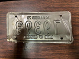 VTG 1973 Land of Lincoln Illinois Motorcycle License Plate 79393