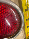 Glass Taillight Lens SS Cover OEM Ford 1933 Duo Lamp Vtg Auto Truck Hot rat rod!