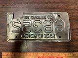 VTG 1975 Land of Lincoln Illinois Motorcycle License Plate 66352