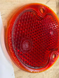 Glass Taillight Lens SS Cover OEM Ford 1933 Duo Lamp Vtg Auto Truck Hot rat rod!