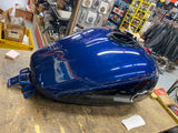 Blue Black Emblems Gas Tank Harley Touring FLH Ultra classic Glide Street road
