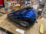 Blue Black Emblems Gas Tank Harley Touring FLH Ultra classic Glide Street road