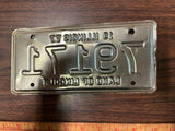 VTG 1977 Land of Lincoln Illinois Motorcycle License Plate 79171