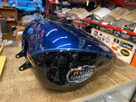 Blue Black Emblems Gas Tank Harley Touring FLH Ultra classic Glide Street road