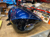 Blue Black Emblems Gas Tank Harley Touring FLH Ultra classic Glide Street road