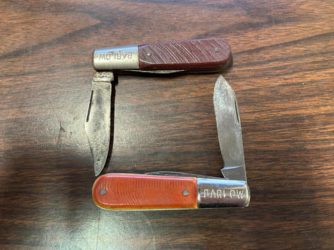 VTG Made in USA Lot of 2 Barlow Pocket Knives Imprerial Prov.