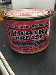 Master Lubricants Co. Vintage Lubriko Grease Summer and Winter 16 oz tin can USA