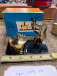 Vtg Postage Stamp dispenser Desktop Scale 1960's NIB Secretary Brass Japan !