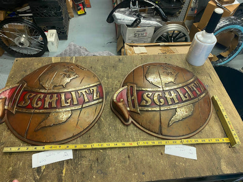 14" Schlitz Beer Sign Globe Vtg 1972 Tavern Bar Room Man Cave Breweriana