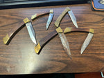 VTG Made in Pakistan Lot of 5 wood handled Stainless Steel Folding Pocket Knives