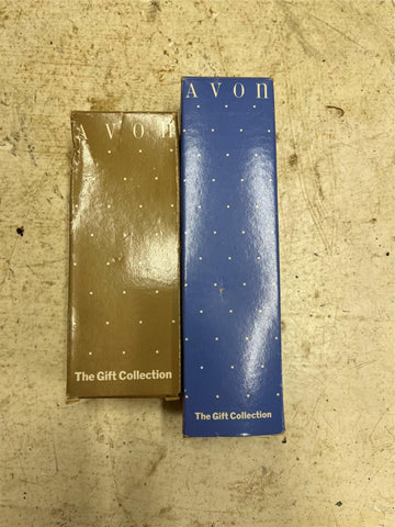 vtg Lot of 2 Avon the Gift Collection aftershave bottles: speedboat & race car