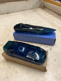 vtg Lot of 2 Avon the Gift Collection aftershave bottles: speedboat & race car