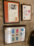 Vtg Postage Stamp Displays Post Office USA Plaque 1977 1981 1988 Collector Getty