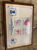 Vtg Postage Stamp Displays Post Office USA Plaque 1977 1981 1988 Collector Getty