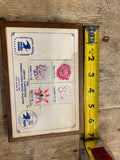 Vtg Postage Stamp Displays Post Office USA Plaque 1977 1981 1988 Collector Getty