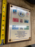 Vtg Postage Stamp Displays Post Office USA Plaque 1977 1981 1988 Collector Getty