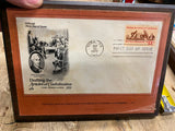 Vtg Postage Stamp Displays Post Office USA Plaque 1977 1981 1988 Collector Getty