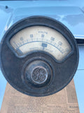 1900's Early General Electric GE Volt Meter Guage Industrial Vtg Electronics USA