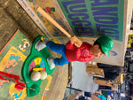 1968 Milton Bradley Sandlot Slugger Baseball Game Box Slugging Sam 12" Swings!