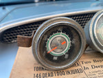 Vtg SW Stewart Warner Greenline Oil Pressure Gauge Large Diameter 1960s Shelby