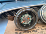 Vtg SW Stewart Warner Greenline Oil Pressure Gauge Large Diameter 1960s Shelby