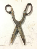 8" Vtg Wiss Rustic Kitchen Scissors w Jar Claw Bottle Opener Nut Cracker rusty