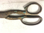 8" Vtg Wiss Rustic Kitchen Scissors w Jar Claw Bottle Opener Nut Cracker rusty