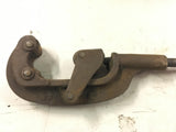 Vtg Saunders Type ??? heavy duty pipe cutter no. 2 w extra blade rustic rusty