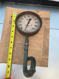 Vtg Jas P Marsh Lookout Boiler Gauge Steampunk 200lb Chatanooga TN 1930's Meter