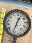 Vtg Jas P Marsh Lookout Boiler Gauge Steampunk 200lb Chatanooga TN 1930's Meter