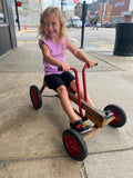 Vtg Radio Flyer Row Cart Kids Toy Wagon Pedal Car Antique nice survivor!